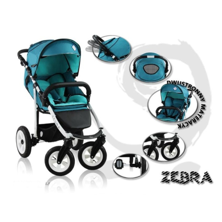 Wózek Spacerowy Zebra prezentacja